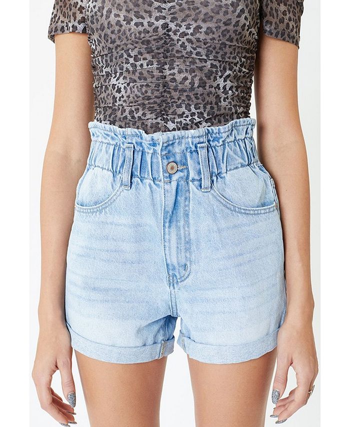 Kancan Women's High Rise Paperbag Shorts Macy's