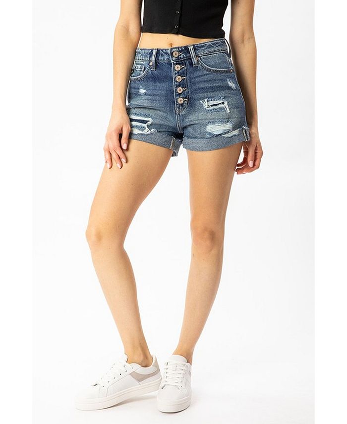 Kancan Women's High Rise Meded Shorts Macy's