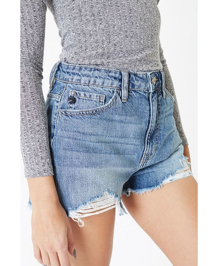 Kancan Women's High Rise Mom Fit Shorts Macy's