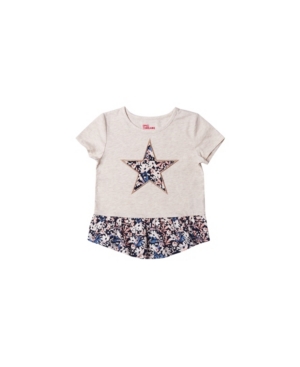 Epic Threads Toddler Girls Short Sleeve Graphic Peplum Tee