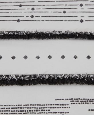 Nea Boho Stripe Cotton 3-Pc. Duvet Cover Set, Full/Queen