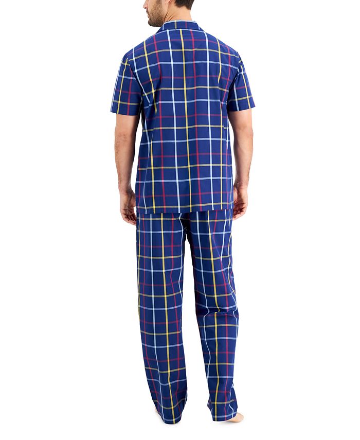 Club Room Men's Plaid Pajama Set, Created for Macy's - Macy's