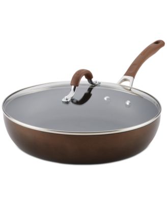 Circulon - Innovatum XC Aluminum Nonstick 12" Deep Skillet with Lid, Cocoa