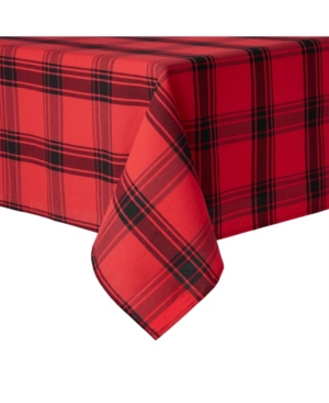 Town & Country Living Buffalo Check Tablecloth Single Pack 60"x144" In Red & Black