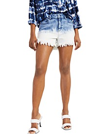 Women's Frayed High-Rise Shorts, Created for Macy's