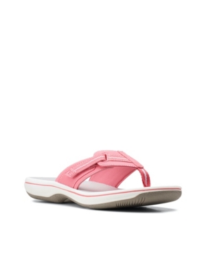 Clarks Women's Cloudsteppers Brinkley Jazz Sandals In Bright Pink Synthetic