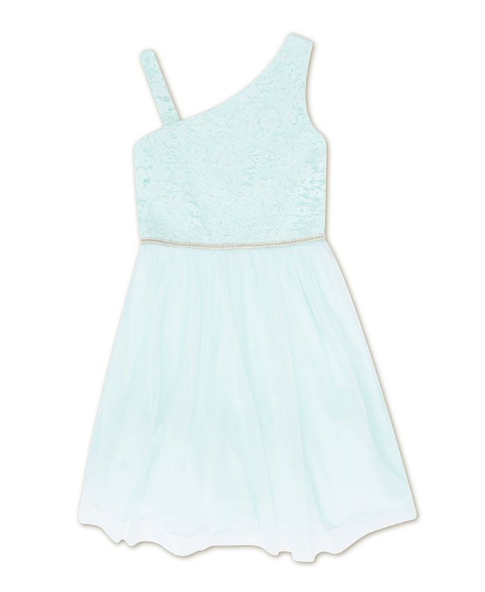 open lace back dress Lots of Love by Speechless Special Occasion Floral Hi-Low Dress, Sizes 7-16
