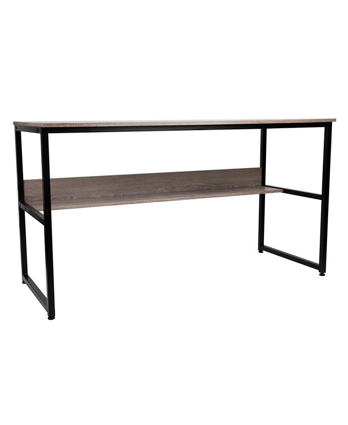 Mind Reader 55" Computer Table with Shelf and Desk Macy's