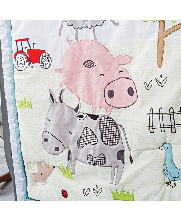 Trend Lab Farm Stack 4 Piece Crib Bedding Set - Macy's