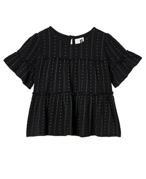 Little Girls Frida Short Sleeve Frill Top