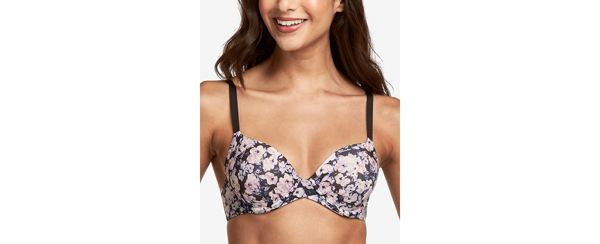 Maidenform One Fab Fit 2.0 T-shirt Shaping Underwire Bra Dm7543 In Flash Floral Print