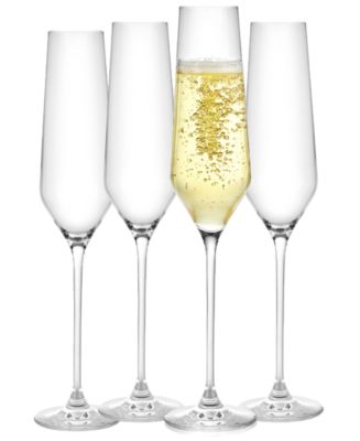 JoyJolt Layla Champagne Glasses, Set of 4 - Macy's