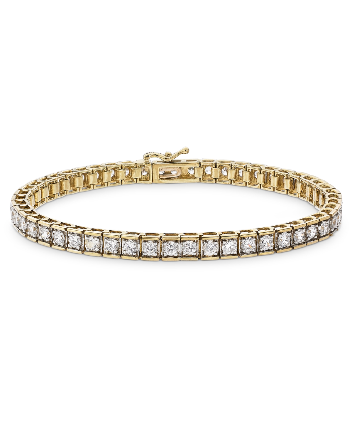 Diamond Bracelet (4-1/2 ct. t.w.) in 10k Gold or 10k White Gold, 6-1/2" - Yellow Gold