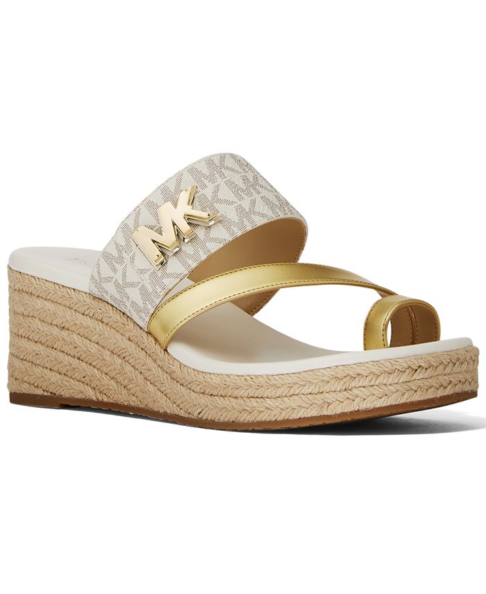 Michael Kors Sidney Mid Wedge Sandals & Reviews - Sandals - Shoes - Macy's