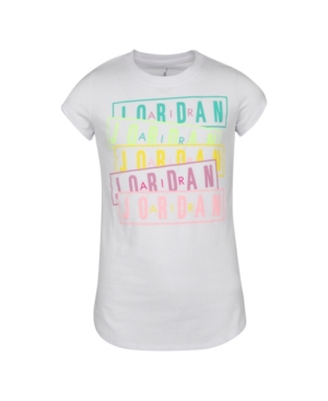 Jordan Big Girls Box Logo Graphic T-shirt