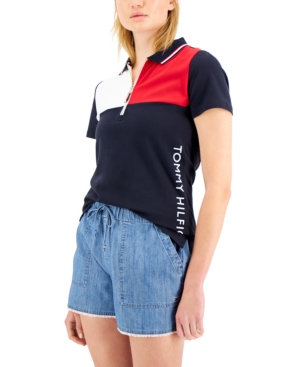 Tommy Hilfiger Colorblocked Zip Polo