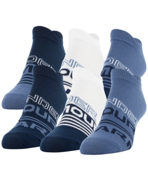 Under Armour Women's 6-Pk Essential No-Show Socks