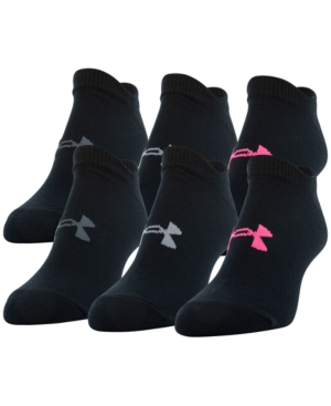 Under Armour Women's 6-Pk Essential No-Show Socks
