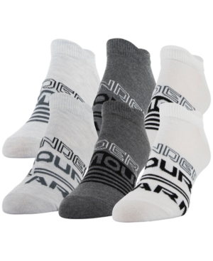 Under Armour Women's 6-Pk Essential No-Show Socks