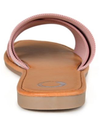 Journee Collection Women's Ivante Slide Flat Sandals