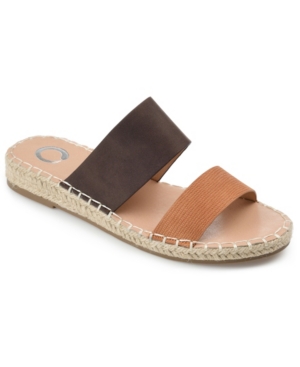 Journee Collection Suzzie Espadrille Slide Sandals Women's Shoes