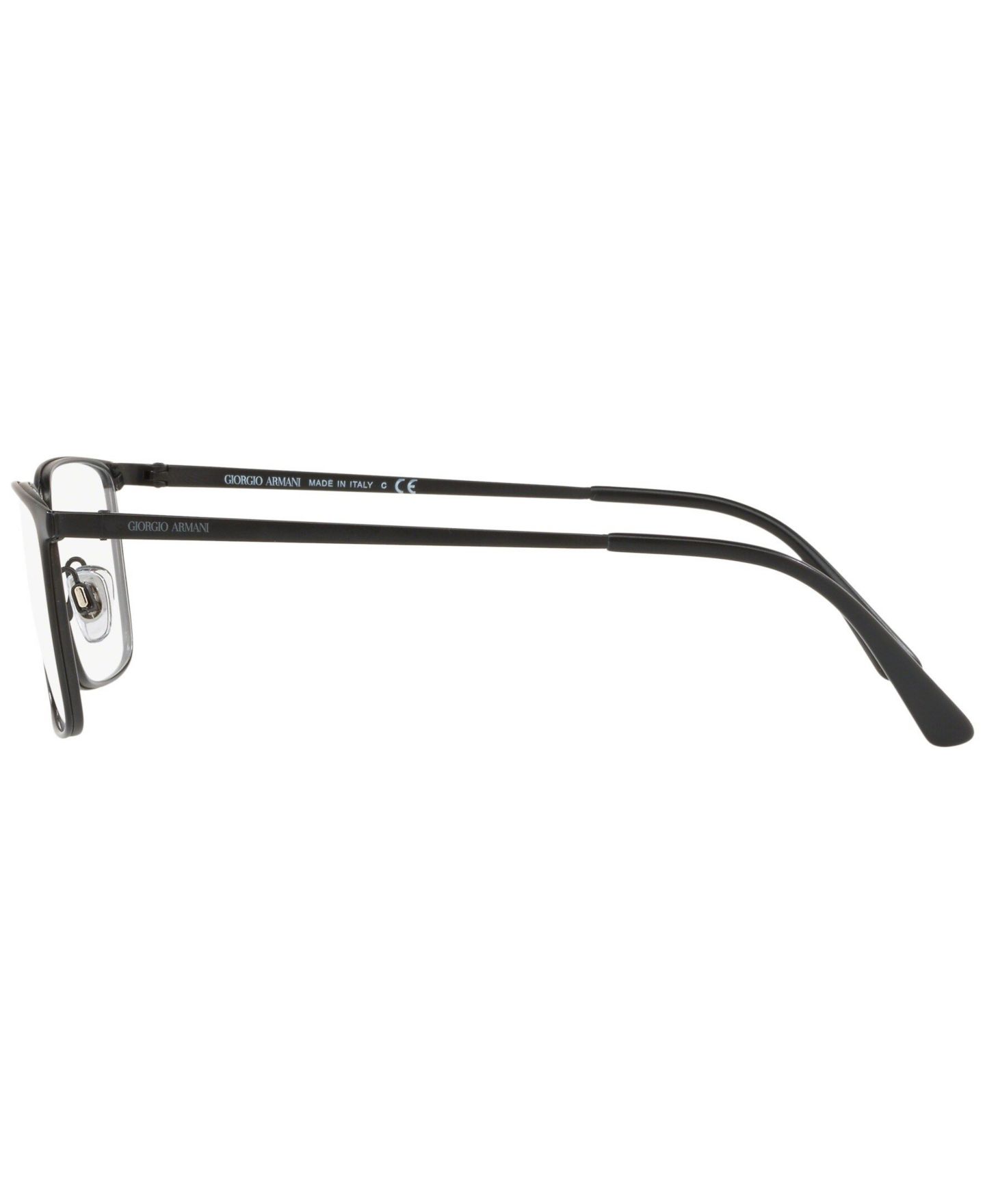 Мужские очки Giorgio Armani Man Rectangle Metal AR5080 Eyeglasses, цвет: Матовый чёрный — фото 2