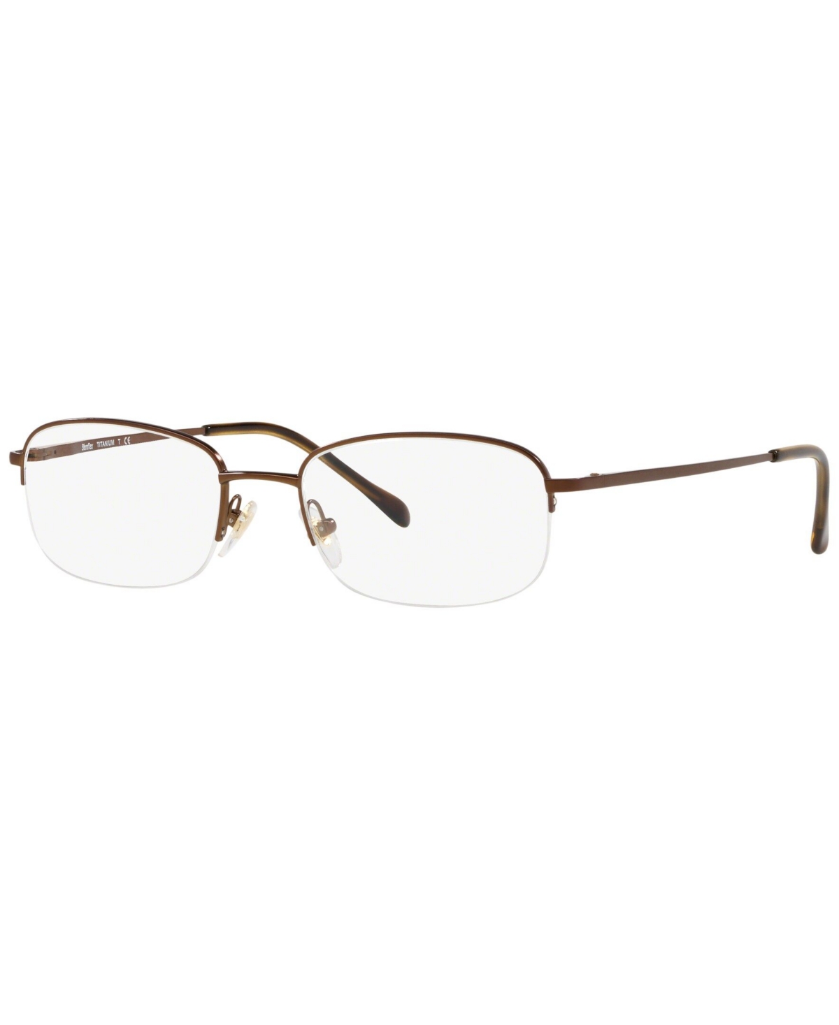 SF4032T Men's Oval Eyeglasses - Brown