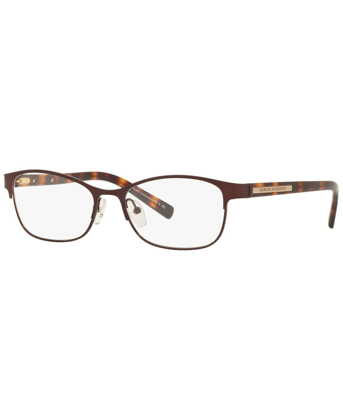 Armani Exchange AX1010 Women's Oval Eyeglasses - Matte Brow