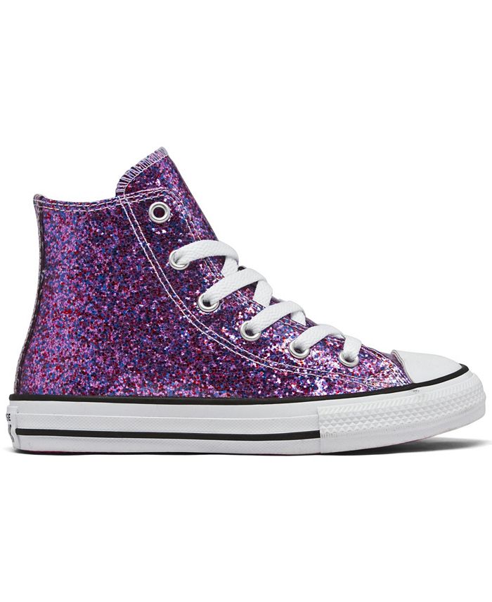Converse Little Girls Coated Glitter Chuck Taylor All Star High Top