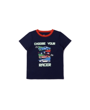 Toddler Boys Short Sleeve Graphic and Text Tee
