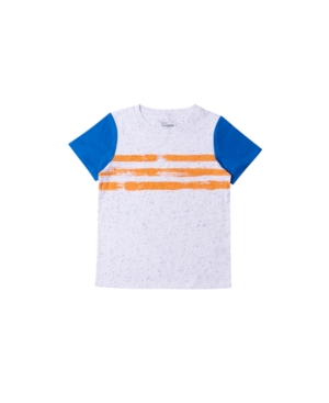 Toddler Boys Short Sleeve Chest Stripe Tee