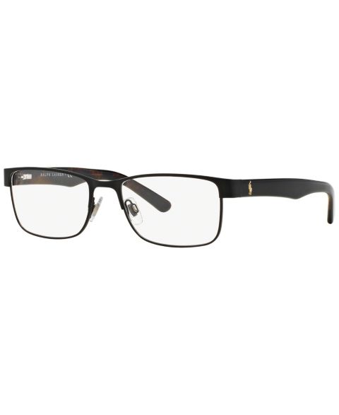 Мужские очки Polo Ralph Lauren Man Rectangle Metal PH1157 Eyeglasses, цвет: Matte Blac