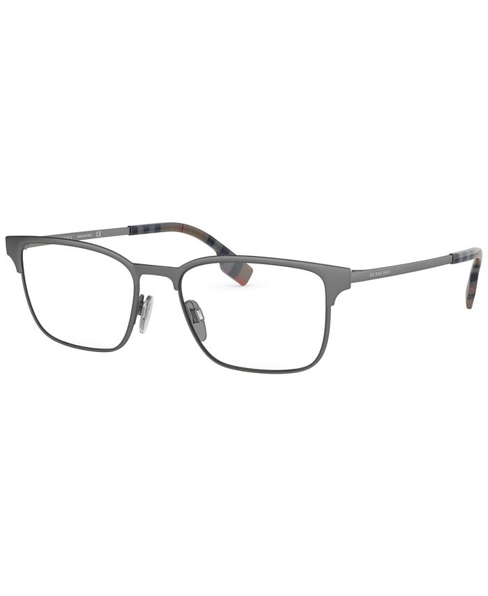 Burberry BE1332 Men's Rectangle Eyeglasses & Reviews Eyeglasses by