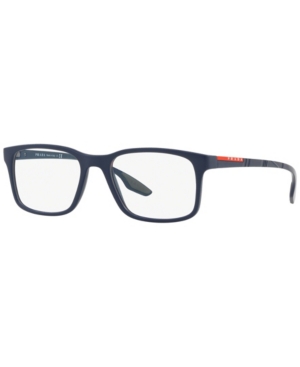 Prada Ps 01lv Men's Pillow Eyeglasses In Matte Blue