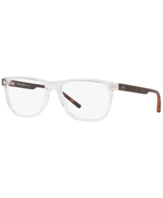 Armani Exchange AX3048 Men's Pillow Eyeglasses - Crystal