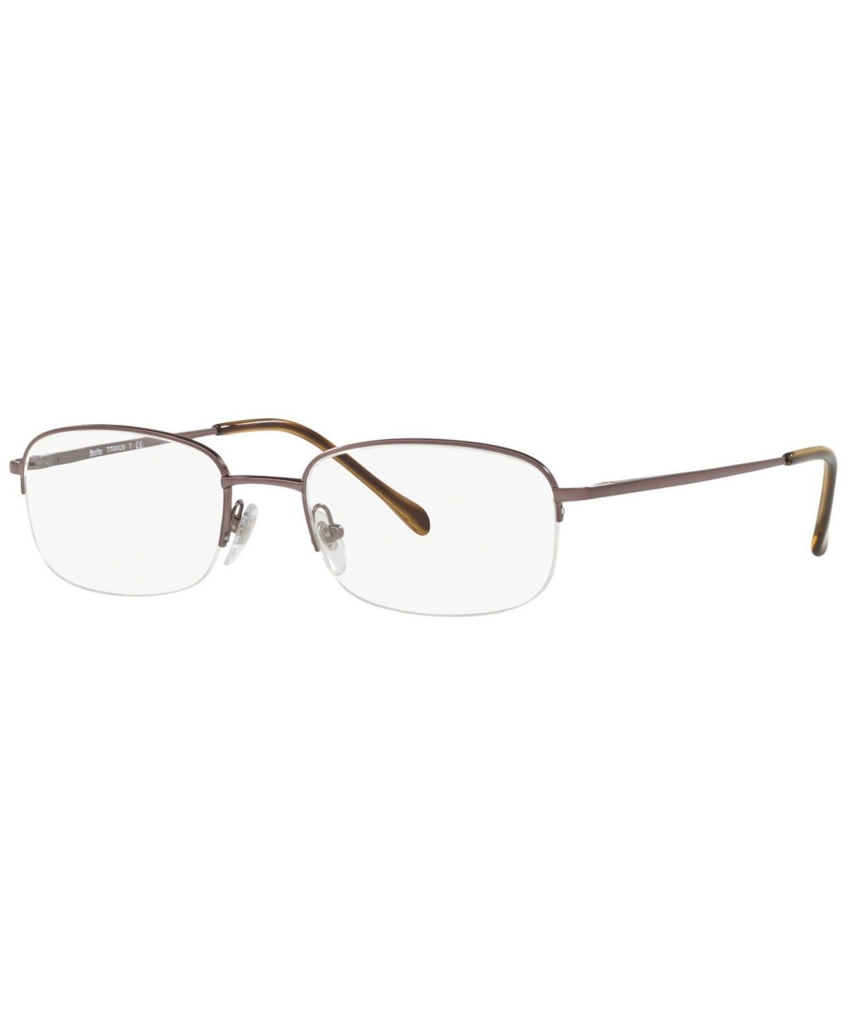 SF4032T Men's Oval Eyeglasses - Brown