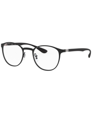 Ray Ban Rb6355 Eyeglasses Black Frame Clear Lenses Polarized 47-20 In Matte Blk