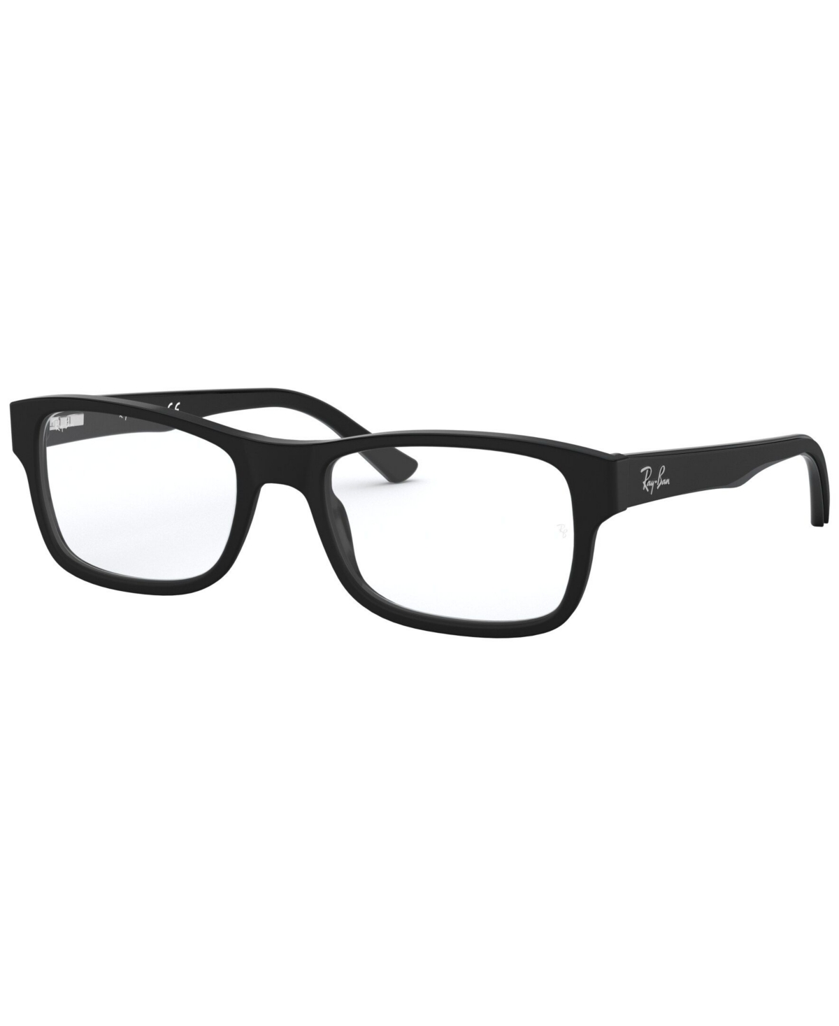 Ray Ban Rx5268 Unisex Rectangle Eyeglasses In Matte Black