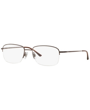 Polo Ralph Lauren Ph1001 Men's Square Eyeglasses In Shiny Brwn