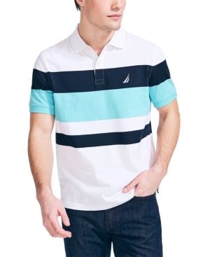 Nautica Men's Classic Fit Striped Polo Shirt