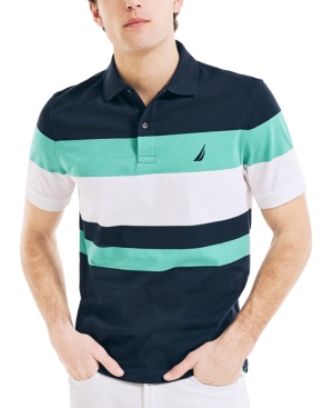 Nautica Men's Classic Fit Striped Polo Shirt