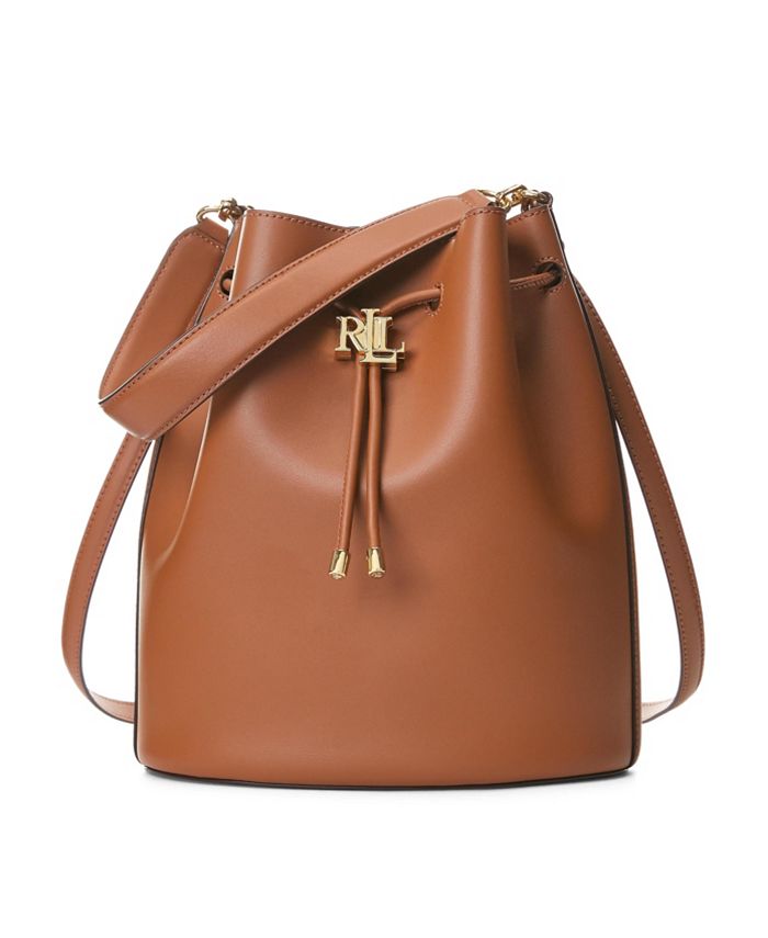 Lauren Ralph Lauren Leather Large Andie Drawstring Bag & Reviews - Handbags  & Accessories - Macy's