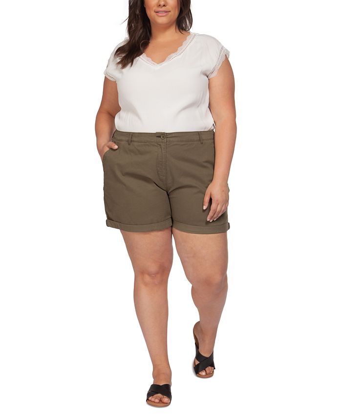Macy s Black Tape Plus Size Solid Basic Shorts Macy s