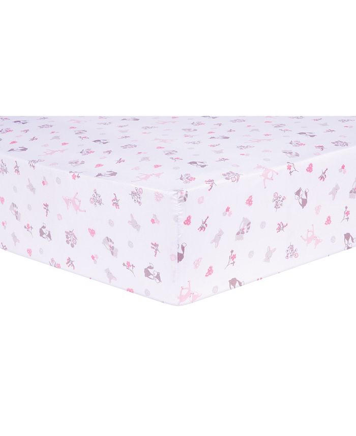 Trend Lab Sammy and Lou Sweet Forest Friends 4 Piece Crib Bedding Set