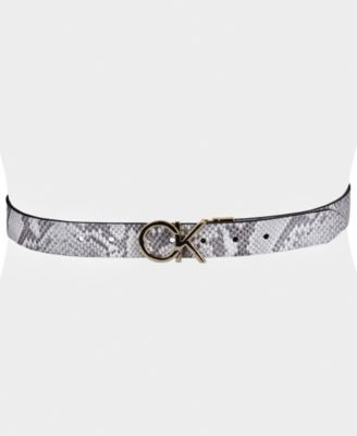Women's Reversible Monogram Buckle Belt