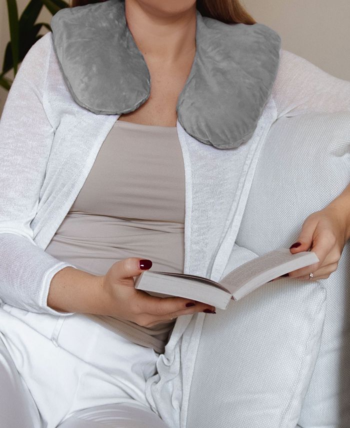 Huggaroo Neck Wrap Microwavable Heating Pad with Removable Cover