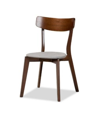 Rika Mid-Century Modern Transitional Fabric Upholstered 5 Piece Dining Set