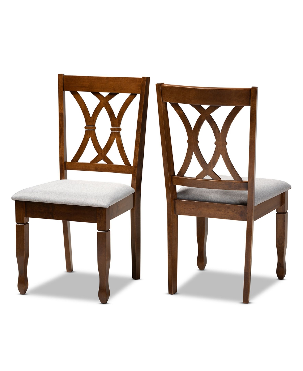 Augustine Modern and Contemporary Fabric Upholstered 2 Piece Dining Chair Set Set
