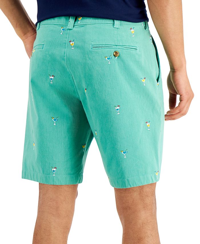 Club Room Men's 9" Stretch Cocktail Print Shorts, Created for Macy's
