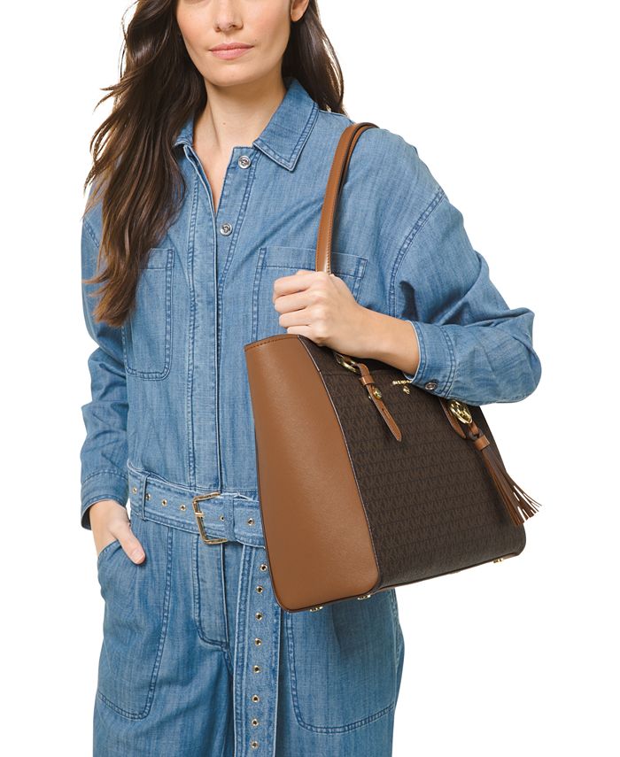 Michael Kors Signature Sullivan Large Multifunction TopZip Tote